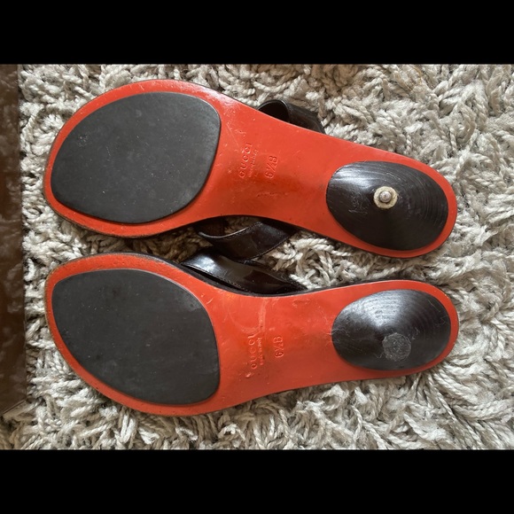 Preowned authentic Gucci sandals size 36.5 - Picture 4 of 5